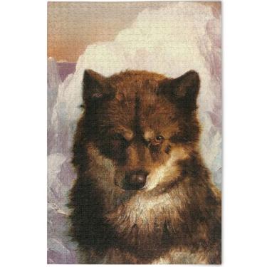 Imagem de Pintura de gato branco quebra-cabeça adulto personalizado 1000 peças presentes de elefante branco engraçado família quebra-cabeça arte brinquedo pintura, 75 x 50 cm