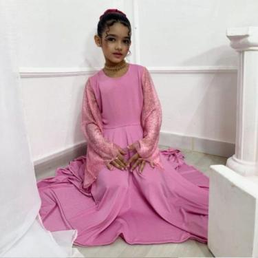Imagem de Vestido Infantil de Dança Coreografia ASA Moda Meninas, Rosa, 2