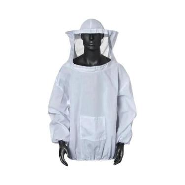 Imagem de Jaqueta De Apicultura Com Véu, Chapéu E Mangas, Equipamento Protetor P
