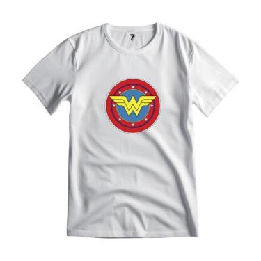 Imagem de Camiseta Mulher Maravilha Malha Fria Antipilling - Sete Sete, PP, Bran