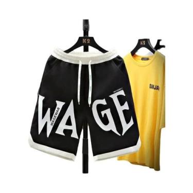 Imagem de Bermudas Casuais De Verão Para Homens Com Estampa Vibrante E Gráfica, 