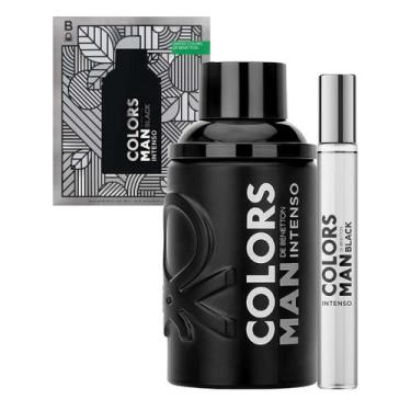 Imagem de Kit Perfume Masculino Colors Man Black Intense de Benetton Edp 100Ml +