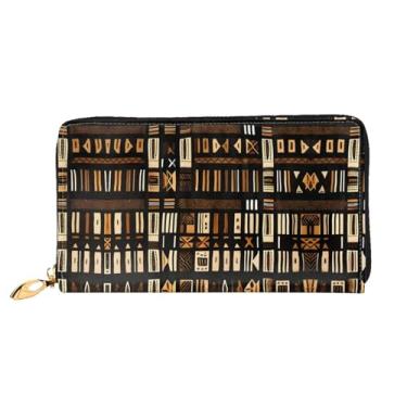 Imagem de XLLingL Carteiras de cartão de crédito impressas, bolsas longas de couro femininas, carteiras com zíper, carteira de viagem simples