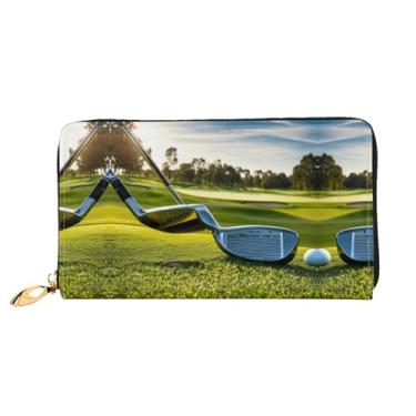 Imagem de XLLingL Carteiras de cartão de crédito impressas, bolsas longas de couro femininas, carteiras com zíper, carteira de viagem simples