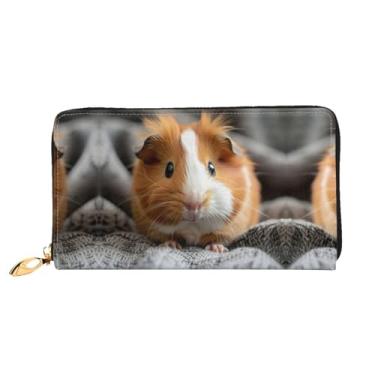 Imagem de XLLingL Carteiras de cartão de crédito impressas, bolsas longas de couro femininas, carteiras com zíper, carteira de viagem simples