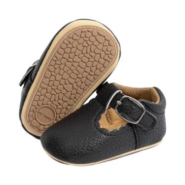 Imagem de Sapatos Retro De Couro PU Para Meninas Bebê, Primavera E Outono, Sola 