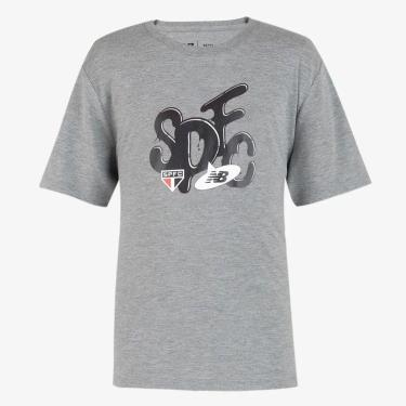 Imagem de Camiseta Infantil São Paulo Slime New Balance-Unissex