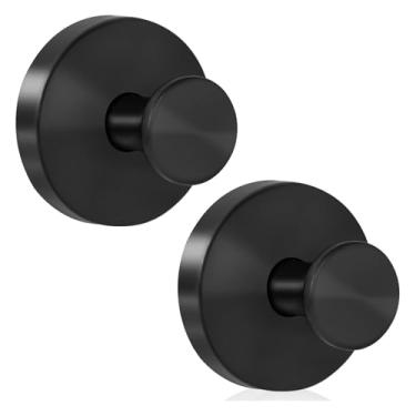 Imagem de BIOBO Ganchos de ventosa para chuveiro e banheiro - Cabides de guirlanda para porta da frente pendurados até 6,8 kg sem ganchos de broca para vidro, espelho, azulejo - comporta toalhas, roupões, bucha