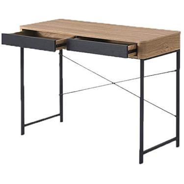 Imagem de Mesa de computador, mesa de estudo, escrita com gavetas, mesa para laptop, penteadeira, mesa de escritório em casa, 100 x 45 x 75 cm (A) ()