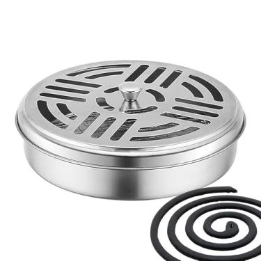 Imagem de Suporte para queimador de incenso em cone - tigela de armazenamento de aromaterapia - bobina antiqueimadura à prova de fogo, bandeja de cinzas para queimador de incenso, para ambientes internos