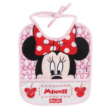 Imagem de Babador Com Porta Migalhas Minnie Rosa 03093- Baby Go