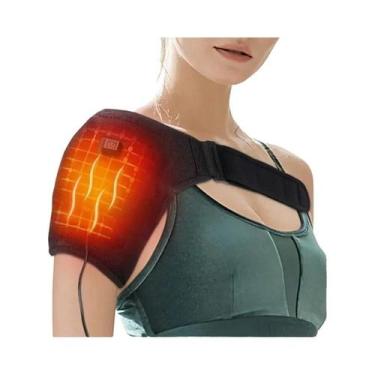 Imagem de Faixa Térmica Elétrica Para Ombro Com Massagem E Suporte Para Fitness 