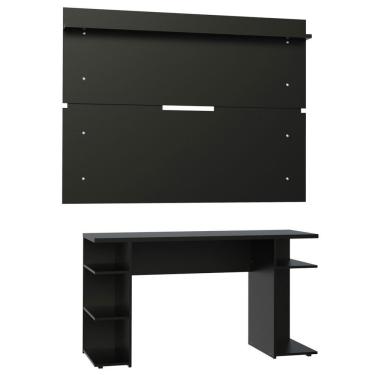 Imagem de Mesa Gamer e Painel para TV até 65" Preto Madesa