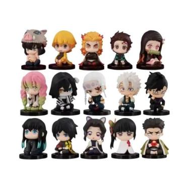 Imagem de Boneco De Anime Demon Slayer Kimetsu No Yaiba Versão Q Tanjiro Inosuke