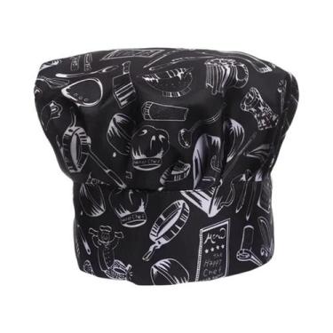 Imagem de Chapéu De Chef Branco 22-29cm, Boné De Cozinheiro Para Garçom, Garçone