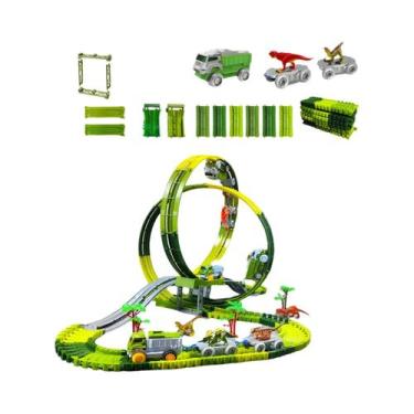 Imagem de Trem Elétrico De Dinossauro Para Crianças, Brinquedo De Quebra-Cabeça 