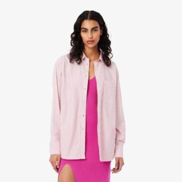 Imagem de Camisa Lacoste em Popeline e Algodão tamanho extra grande Feminina-Feminino