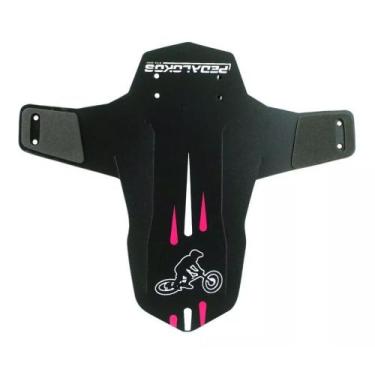 Imagem de Paralama pedalokos drop mtb dianteiro, Preto, Rosa
