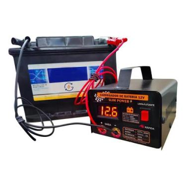 Imagem de Carregador De Bateria Carro Moto 12v Flutuante E Rápida 5a - Congratul