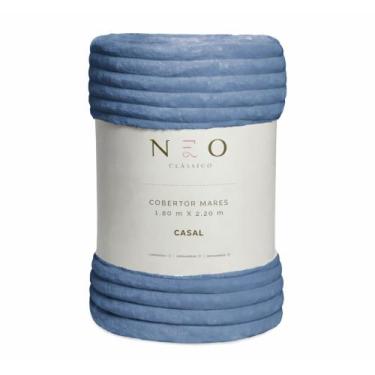 Imagem de Cobertor Casal Neo Mares 180X220 cm Canelado 300g/m² Cor:Azul - Camesa