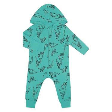 Imagem de Macacão Infantil com Capuz Dino Rovitex Baby Verde