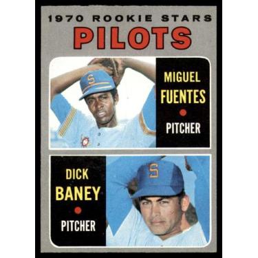 Imagem de Cartão de Beisebol 1970 Topps 88 Miguel Fuentes Dick Baney - Marca Pró