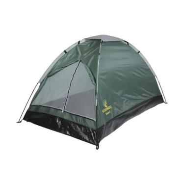 Imagem de Barraca para 2 Pessoas Kolala com Varetas Interligadas Verde Guepardo para Camping em Clima Seco