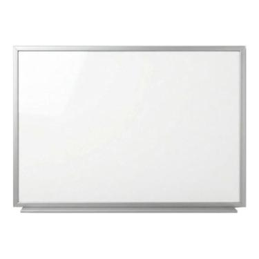 Imagem de Quadro Branco Cortiarte 3004 com Moldura em Alumínio Frisado Superfície Lisa Fácil de Limpar 60x40cm com Suporte