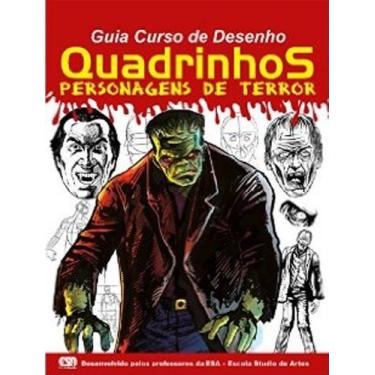 Imagem de Revista Guia Curso Desenho Quadrinhos Personagens de Terror - Editora 