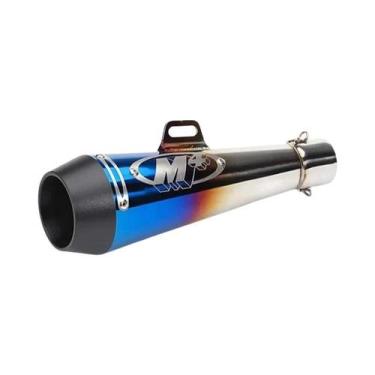 Imagem de Escapamento De Moto 51MM Com Silenciador Slip-on Para Scooter, Motocro