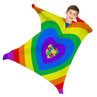 Imagem de Meia Sensorial Corporal Mrazqev X-GRANDE para Crianças com TDAH e Auti