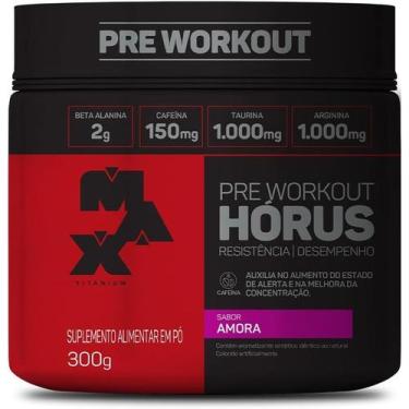Imagem de Pré treino workout horus pote 300g sabor amora - ean - 7899941203204 -