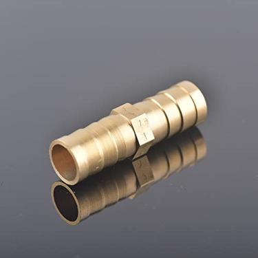 Imagem de Encaixe de tubo reto farpado de lat?o de irriga??o de jardim OD 6mm, 8mm, 10mm, 12mm Encaixes de mangueira de aqu¨¢rio de tubo farpado 6mm a 6mm