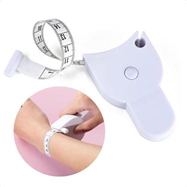 Imagem de Trena Fita Métrica Corporal Com Botão Trava e Destrava e Slot Para Facilitar Marcação de Medida