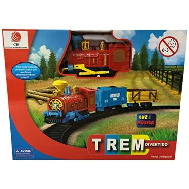 Ferrorama Trem Elétrico À Pilha Locomotiva Trilho E Vagões 