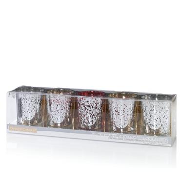 Imagem de Yankee Candle Sampler Conjunto de velas votivas para presente, bálsamo, cedro e canela brilhante