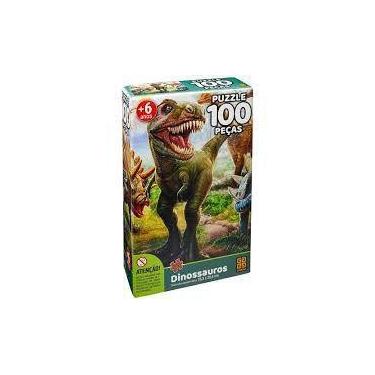 Imagem de Quebra Cabeça 100 Peças Dinossauros Grow