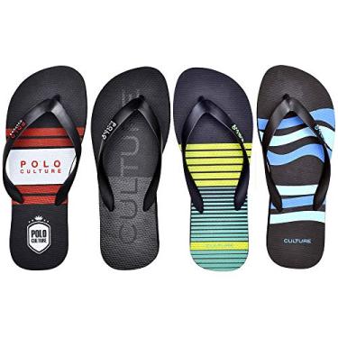 Imagem de Kit 4 Pares De Chinelos Masculinos Polo Culture (45/46)