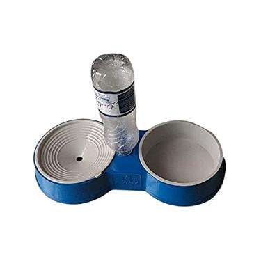 Imagem de COMEDOURO E BEBEDOURO AUTOMÁTICO PET CÃES E GATOS (AZUL)