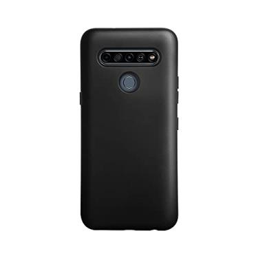 Imagem de Capa Celular CUSTOMIC para LG K61 Soft Touch Black. Proteção Militar MIL-STD-810G. Capinha de Smartphone Case impacto Preto Silicone Líquido