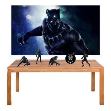 Imagem de Kit Festa Pantera Negra Display + Painel 100x60cm