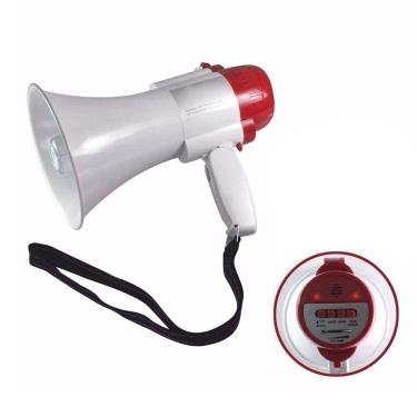 Imagem de Megafone Recarregável Com Sirene Musical E Gravador Le- 997