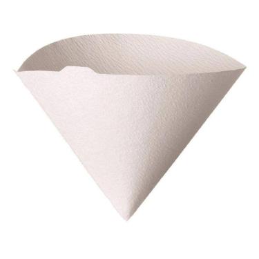 Imagem de Filtro Branco para Hario V60 Tamanho 01 com 100 Unidades