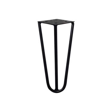 Imagem de Pé De Metal 15 Cm Hairpin Legs Mesas De Centro Puffs Preto