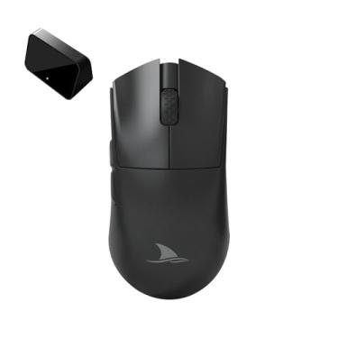 Imagem de Darmoshark Mouse Para Jogos Sem Fio M3S, Tri-Mode 2K/Usb-C/Bluetooth Mouse Até 26KDPI, Sensor Óptico Paw3395, Peso Leve De 54G, 5 Botões Programáveis, Duração Da Bateria De 500Mah,Preto