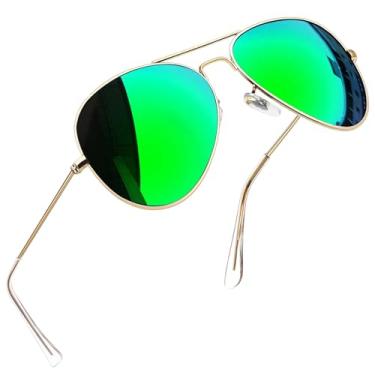 Imagem de Joopin Óculos de Sol Masculinos e Femininos Polarizados Clássicos de Aviação Para Homens Militares Metal Com Proteção UV Óculos Escuros