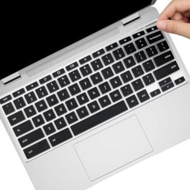 Imagem de Capa de teclado para Acer Chromebook 314 514 CB314-4HT CB514-3H/3HT, Chromebook Plus Enterprise 514 CBE574-1/CBE574-1T, Chromebook 515 CB515-2H/CB515-2HT CBE595-1/CBE595-1/CBE595-1/CBE599 5-1T - preto