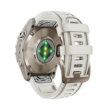 Imagem de OUTVI Pulseira de relógio de ajuste rápido de 20 mm para Garmin fenix 5s 6s 7s pro solar 20 pulseiras de substituição com fivela dourada clara para garmin epix pro gen 2 42 mm Descent Mk2s/3/3i curta