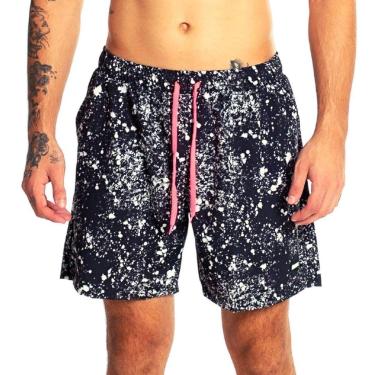 Imagem de Bermuda Banho Shorts Praia Várias Estampas Qualidade Premium Tactel Com Elastano Hammer-Masculino