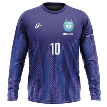 Imagem de Camiseta Manga Longa Filtro UV Argentina Away-Masculino